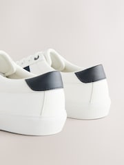 White Side Stripe Smart Casual Trainers - Image 6 of 7