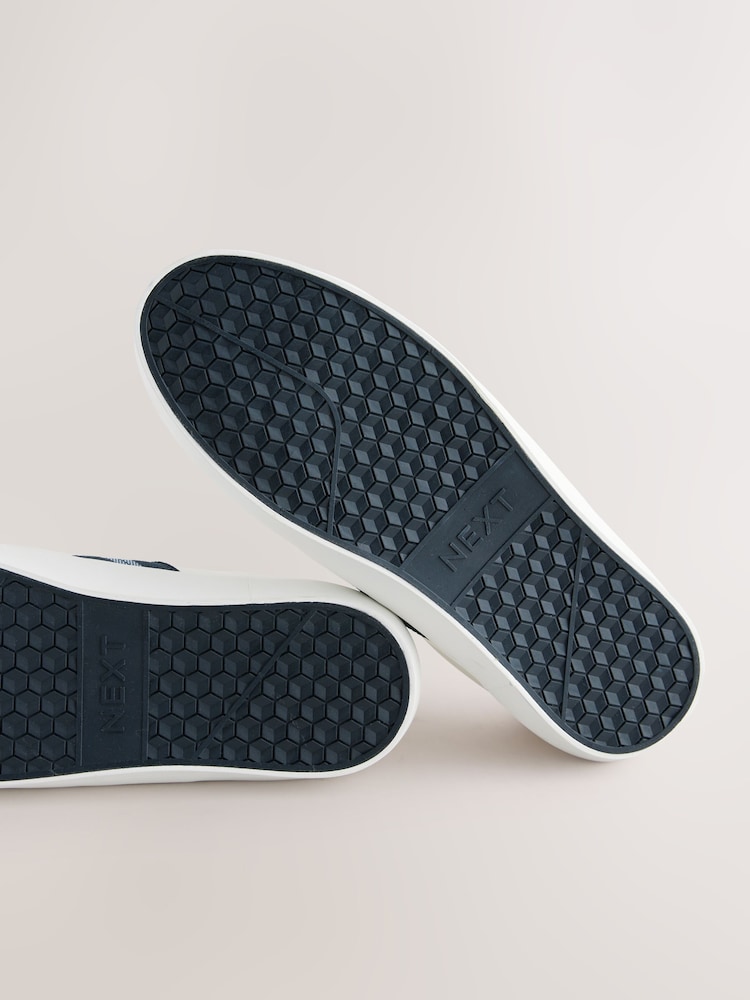 White Side Stripe Smart Casual Trainers - Image 7 of 7
