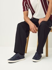 Navy Side Stripe Smart Casual Trainers - Image 2 of 4