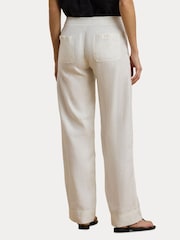 Lauren Ralph Lauren Jovonie Wide Leg Linen Blend Trousers - Image 2 of 8