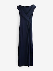 Lauren Ralph Lauren Navy Leondias Sleeveless Gown 100% Cotton Dress - Image 9 of 9