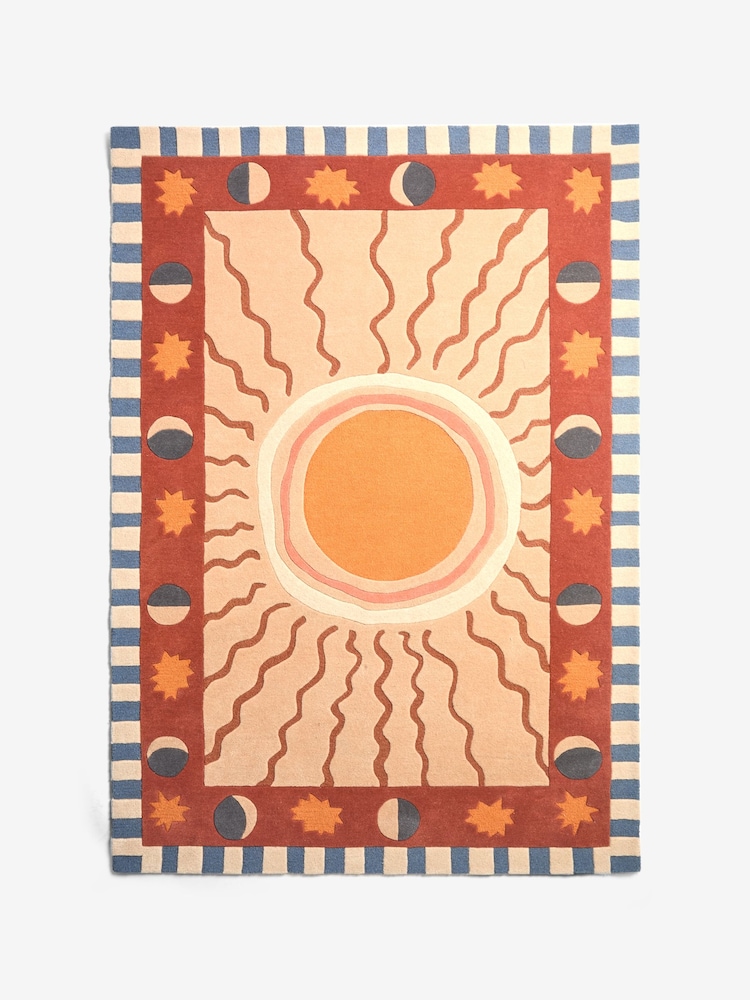 MADE.COM Orange Bellamy Jean Soteria Wool Tufted Rug - Image 1 of 1 MADE.COM Orange Bellamy Jean Soteria Wool Tufted Rug - Image 1 of 1
