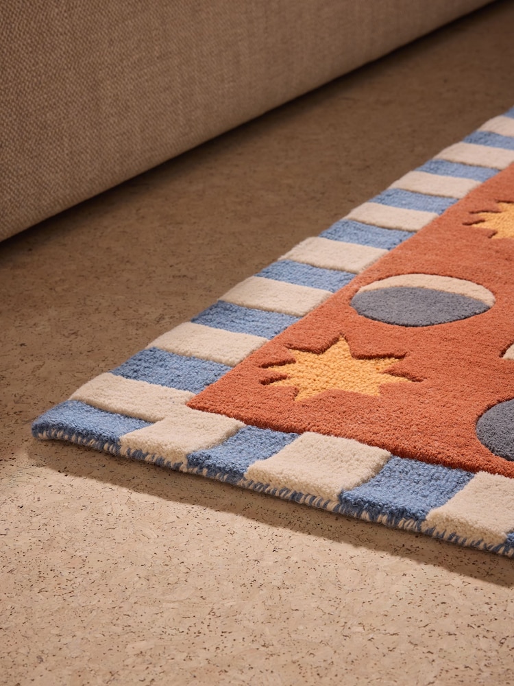 MADE.COM Orange Soteria Wool Tufted Rug - Image 2 of 5 MADE.COM Orange Soteria Wool Tufted Rug - Image 2 of 5