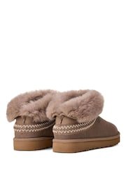 UGG Mink Brown Mini Classic Crescent Boots - Image 4 of 6