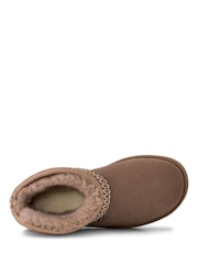 UGG Mink Brown Mini Classic Crescent Boots - Image 5 of 6