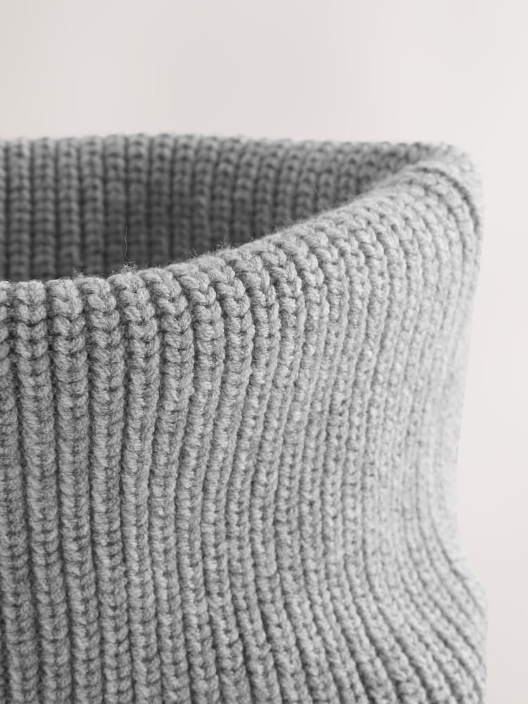 Grey Knitted Snood (1-16yrs) - Image 5 of 5