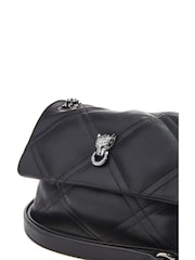 Moda in Pelle Small Ellie Quilted Cross-Body Black Bag - Image 3 of 4