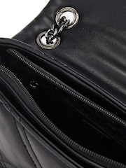 Moda in Pelle Small Ellie Quilted Cross-Body Black Bag - Image 4 of 4