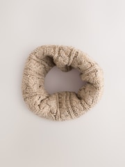 Neutral Cable Knit Snood (1-16yrs) - Image 1 of 3