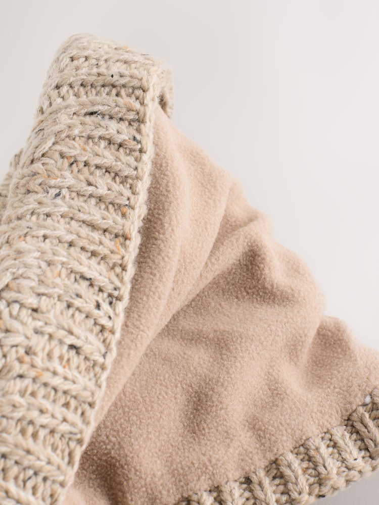 Neutral Cable Knit Snood (1-16yrs) - Image 3 of 3 Neutral Cable Knit Snood (1-16yrs) - Image 3 of 3