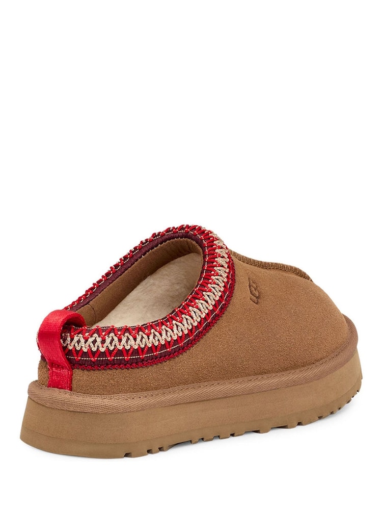 UGG Tan Brown Kids Tazz Slippers - Image 2 of 5 UGG Tan Brown Kids Tazz Slippers - Image 2 of 5