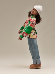 UGG Tan Brown Kids Tazz Slippers - Image 5 of 5