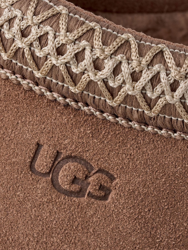 UGG Mink Brown Kids Tazz Slippers - Image 7 of 7