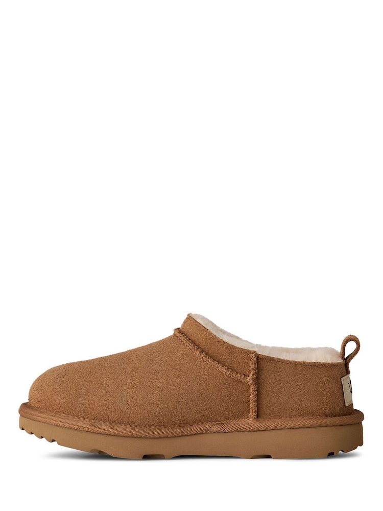 UGG Tan Brown Kids Classic Micro Boots - Image 2 of 7