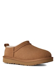 UGG Tan Brown Kids Classic Micro Boots - Image 3 of 7