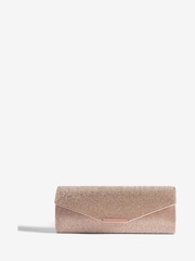 Lipsy Rose Gold Slim Clutch Bag - Image 1 of 6