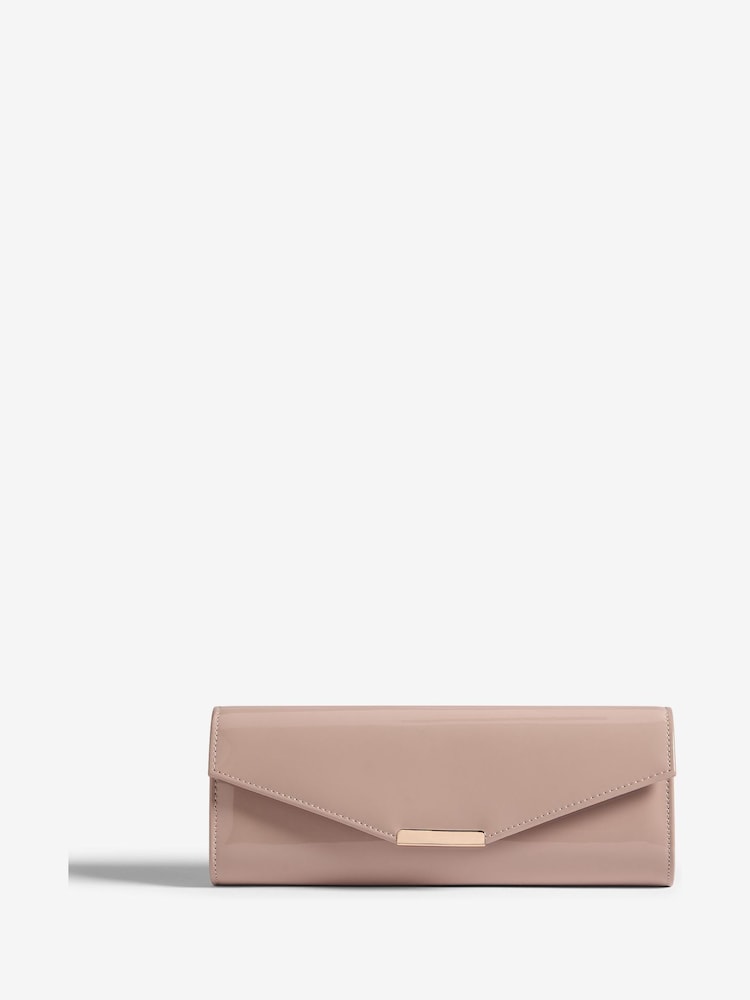 Lipsy Nude Slim Clutch Bag - Image 1 of 1