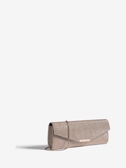 Lipsy Gold Gltter Slim Clutch Bag - Image 3 of 6