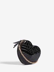 Lipsy Black Love Heart Cross-Body Bag - Image 3 of 6