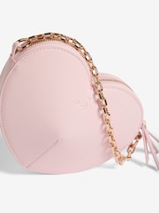 Lipsy Pink Love Heart Cross-Body Bag - Image 4 of 6