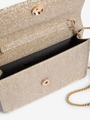 Lipsy Gold Glitter Mini Phone Cross-Body Bag - Image 5 of 6