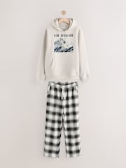Stone Val D'isere Graphic Hoodie Woven Pyjama Set - Image 6 of 12