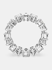 Swarovski White Drop Cut Rhodium Plated Vittore Ring - Image 1 of 9