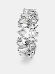 Swarovski White Drop Cut Rhodium Plated Vittore Ring - Image 2 of 9