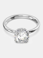 Swarovski White Round Cut Rhodium Plated Constella Cocktail Ring - Image 2 of 4