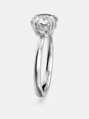 Swarovski White Round Cut Rhodium Plated Constella Cocktail Ring - Image 3 of 4