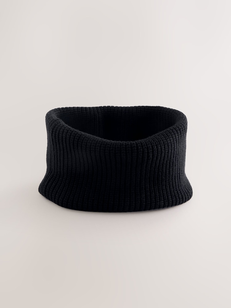 Black Knitted Snood (1-16yrs) - Image 1 of 5