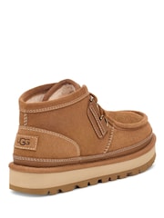 UGG Tan Brown Mens Hayden Moc Boots - Image 4 of 6
