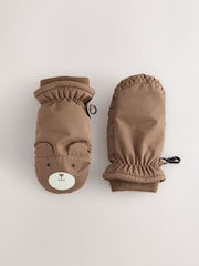 Brown Bear Ski Mittens Gloves (3mths-6yrs) - Image 1 of 3