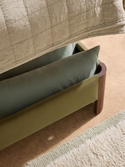 MADE.COM Velvet Fern Green Ottoman Storage Bed Evander - Image 3 of 5