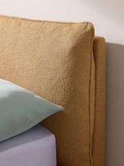 MADE.COM Soft Touch Boucle Caramel Ottoman Storage Bed Harlow - Image 2 of 3