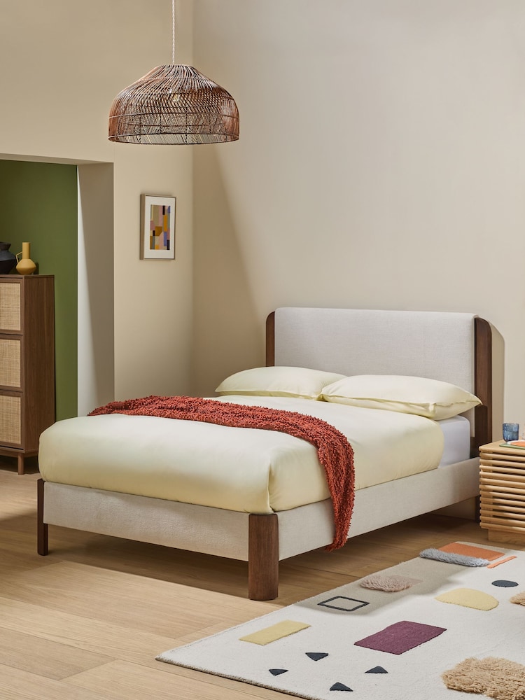 MADE.COM Soft Texture Weave Linen White Evander Ottoman Storage Bed Bed - Image 1 of 3 MADE.COM Soft Texture Weave Linen White Evander Ottoman Storage Bed Bed - Image 1 of 3