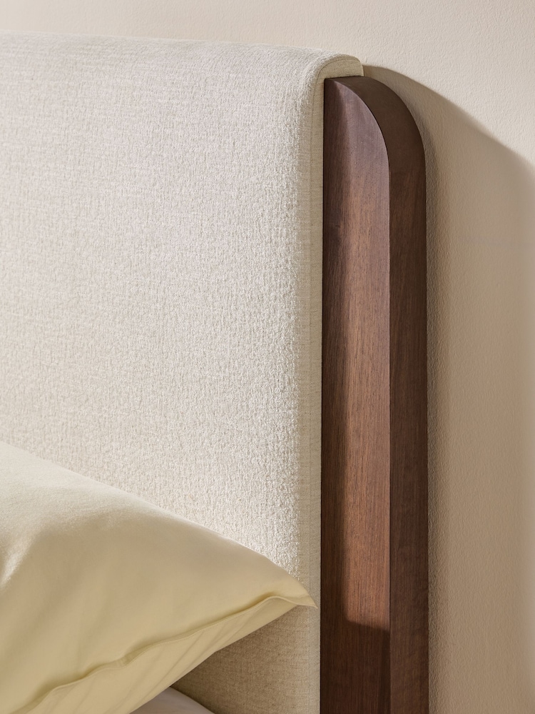 MADE.COM Soft Texture Weave Linen White Evander Ottoman Storage Bed Bed - Image 2 of 3 MADE.COM Soft Texture Weave Linen White Evander Ottoman Storage Bed Bed - Image 2 of 3