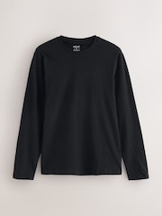 Black Small Check Long Sleeve 100% Cotton Pyjamas Set - Image 2 of 6