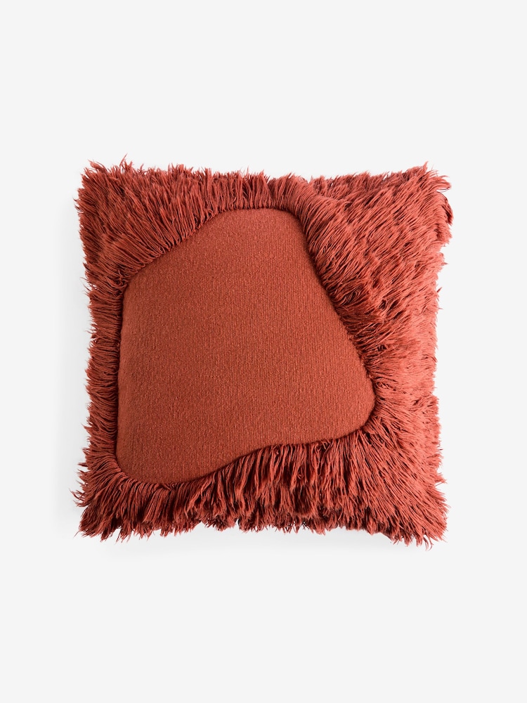 MADE.COM Rust Nera Tufted Cushion - Image 1 of 1