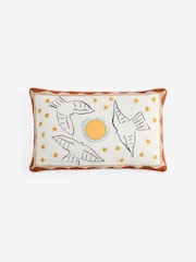 MADE.COM Helious Bellamy Jean Embroidered Cushion - Image 1 of 1