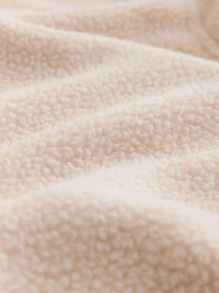 Cream Fleece Shacket - Image 2 of 3 Cream Fleece Shacket - Image 2 of 3