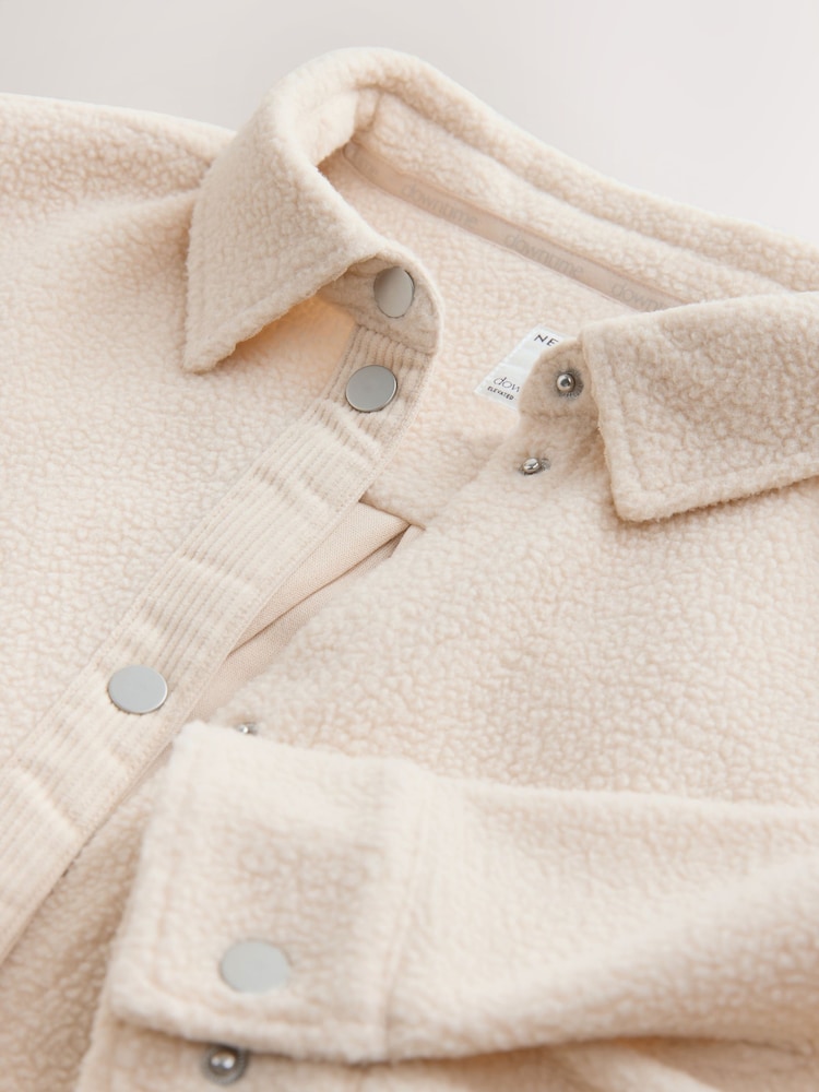 Cream Fleece Shacket - Image 3 of 3 Cream Fleece Shacket - Image 3 of 3