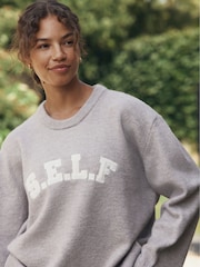 self. Oatmeal Knit Jumper - Image 1 of 7