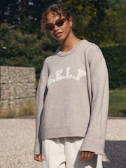 self. Oatmeal Knit Jumper - Image 4 of 7