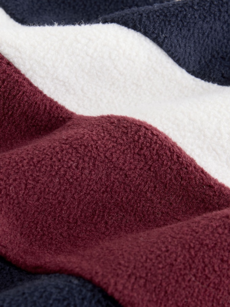 self. Berry/Navy Wide Leg Fleece Joggers - Image 8 of 8