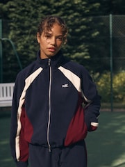 self. Berry/Navy Micro Fleece Zip Through Jacket - Image 1 of 12