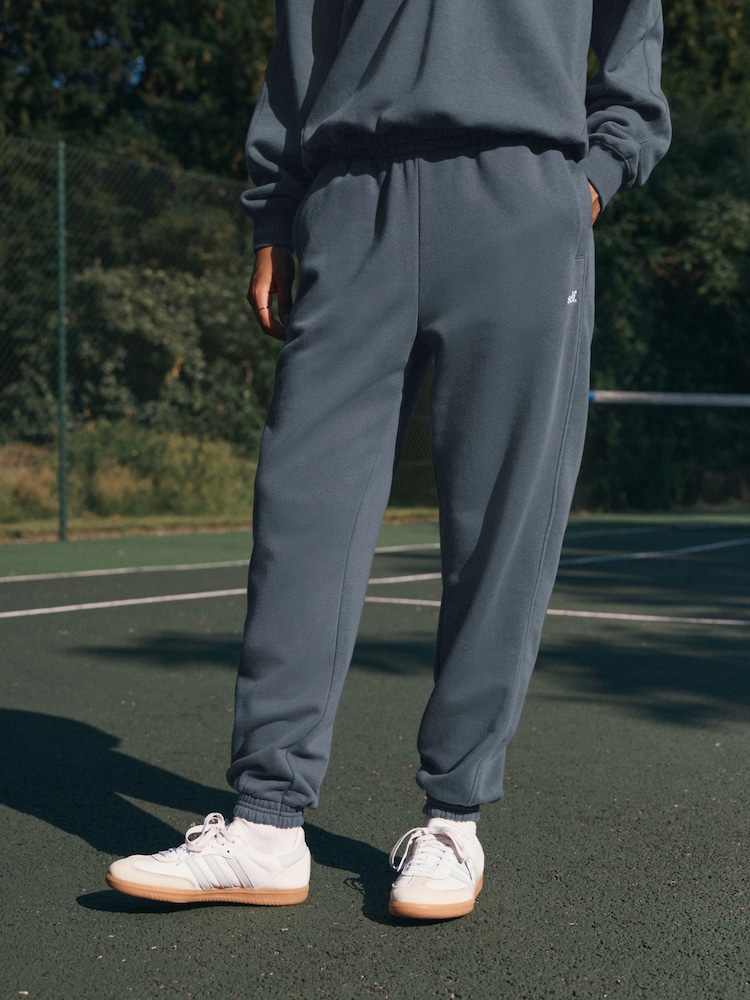 Blue Cuffed Joggers - Image 2 of 9 Blue Cuffed Joggers - Image 2 of 9