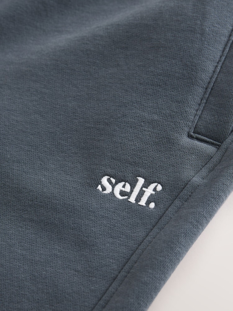 self. Blue Cuffed Joggers - Image 9 of 9