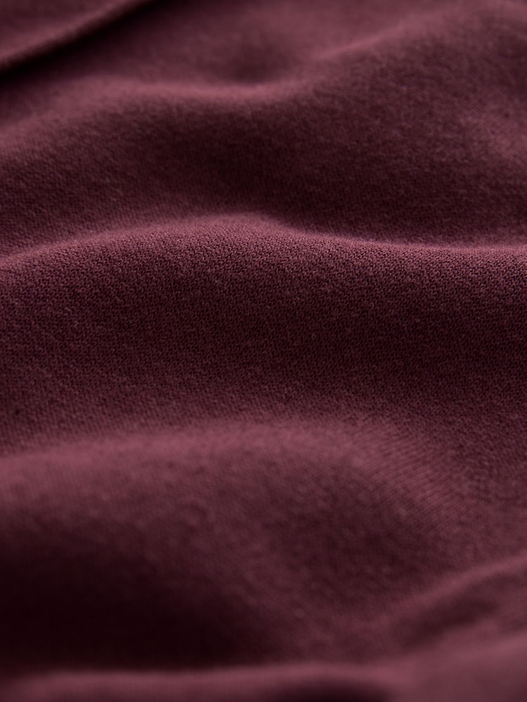 Berry Red Wide Leg Joggers - Image 9 of 9