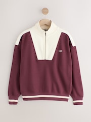 Vermelho Borgonha - Sweatshirtcom zíper meio - Imagem 1 de 3